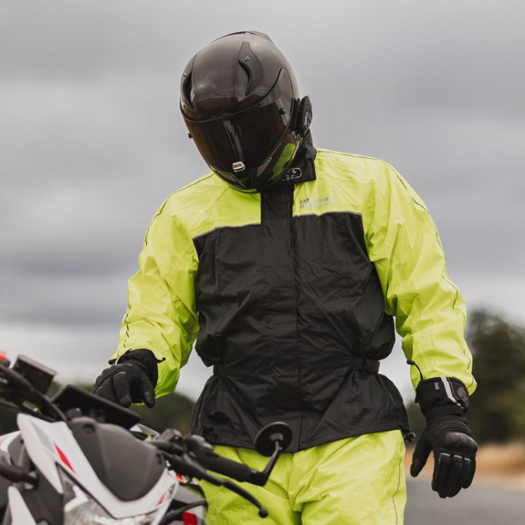 OXFORD RAINSEAL OVER JACKET BLK FLUO Ivors Motorcycles